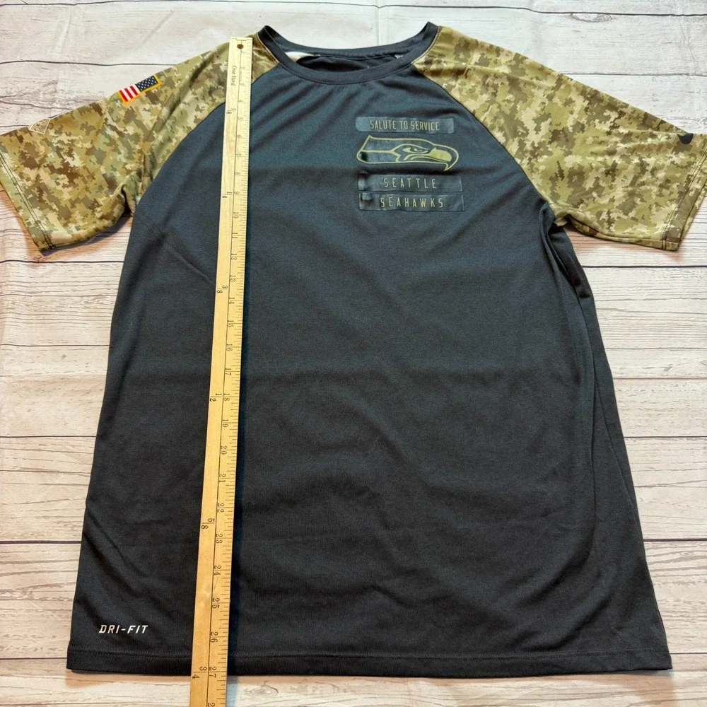 Nike‎ Seattle Seahawks NFL Salute to Service On Field Shirt Men's Size Medium
